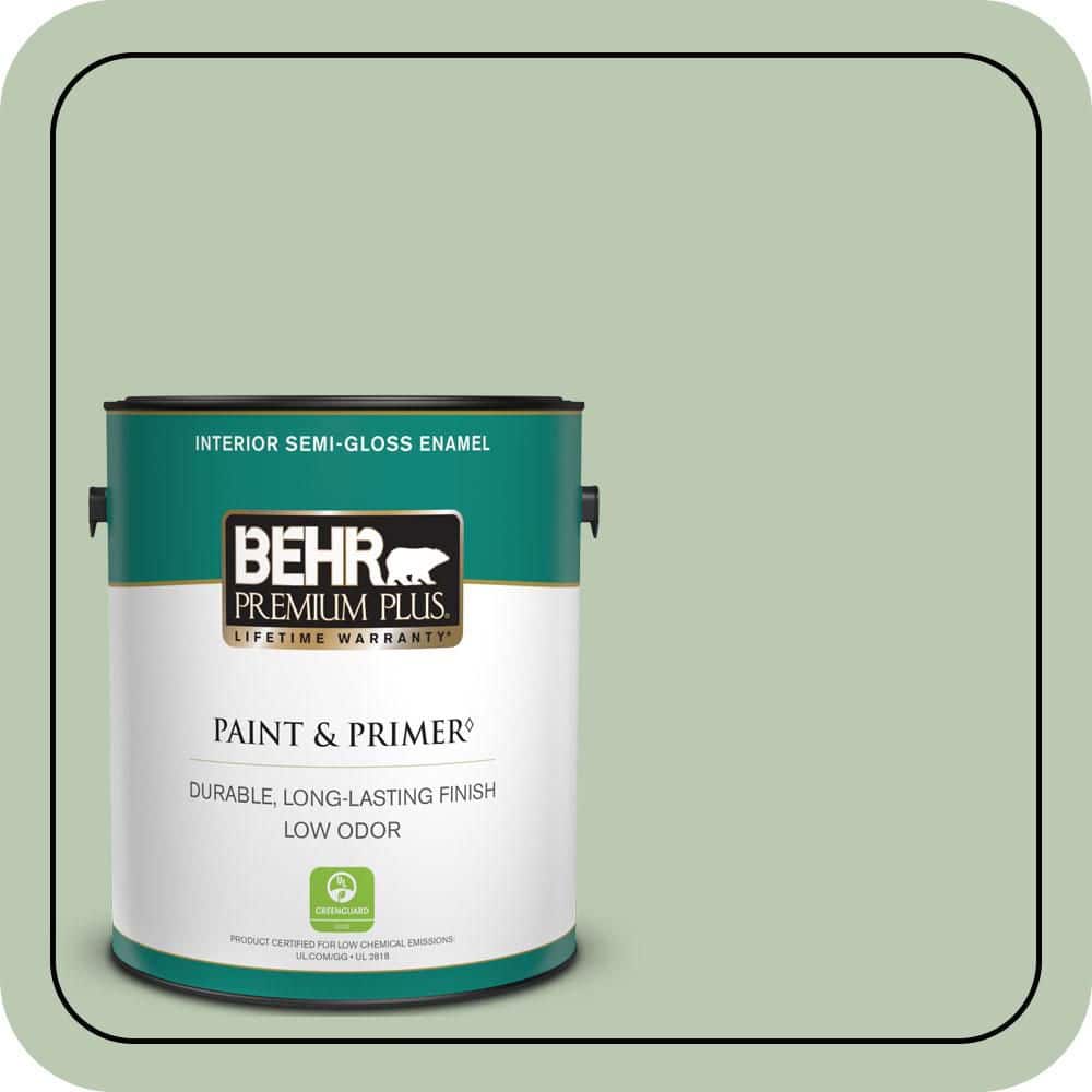 1 gal. #440E-3 Topiary Tint Semi-Gloss Enamel Low Odor Interior Paint & Primer price history on PriceWatchPro