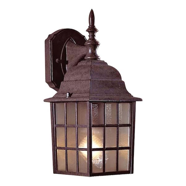 the great outdoors by Minka Lavery Bridgeport 1-Light Antique Bronze Outdoor Wall Lantern Sconce