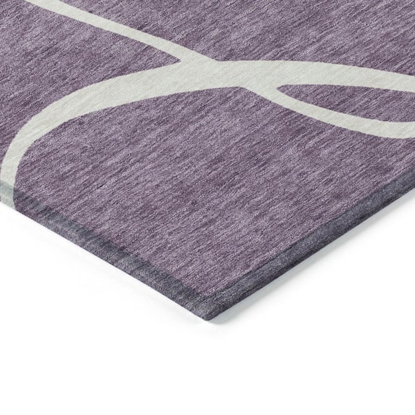 Chantille Machine Washable Indoor/Outdoor Abstract ACN999 Purple 5 ft. x 7 ft. 6 in. Area Rug