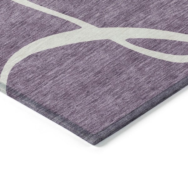 Chantille Machine Washable Indoor/Outdoor Abstract ACN999 Purple 8 ft. x 10 ft. Area Rug