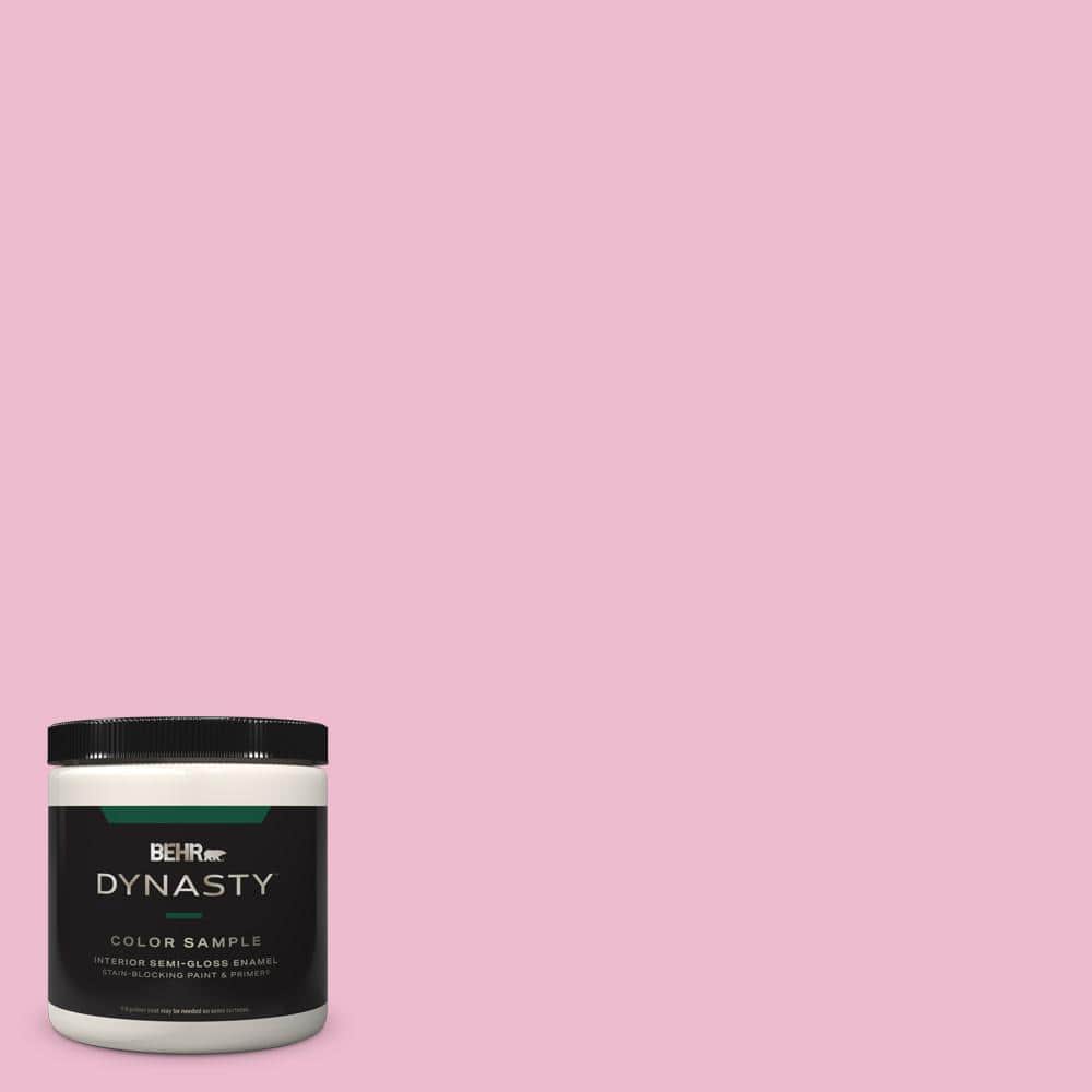 BEHR DYNASTY 8 oz. #P130-2A Dainty Pink Semi-Gloss Enamel