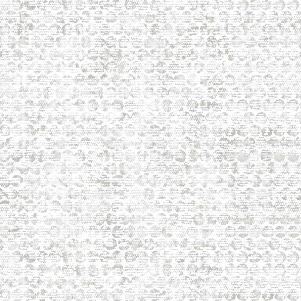 White and Gray Textured Peel and Stick Wallpaper Roll