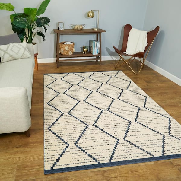 Cadence Beige 8 ft. x 10 ft. Global Area Rug
