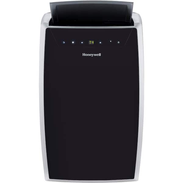 Honeywell - 9,000 BTU Portable Air Conditioner Cools 700 Sq. Ft. with Heater, Dehumidifier and Wi-Fi in Black