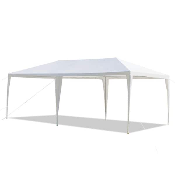 10 ft. x 20 ft. White Outdoor Party Tent without Sidewalls