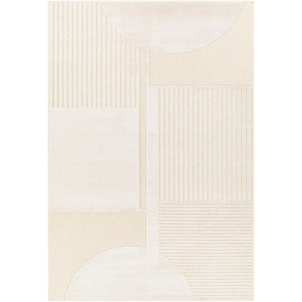 Livabliss Mercedes Cream/Beige 4 ft. x 6 ft. Indoor Area Rug