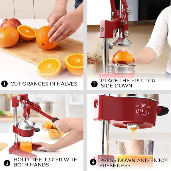 Zulay Kitchen Cast Iron Manual Citrus Juicer Z-4073 - The Home Depot