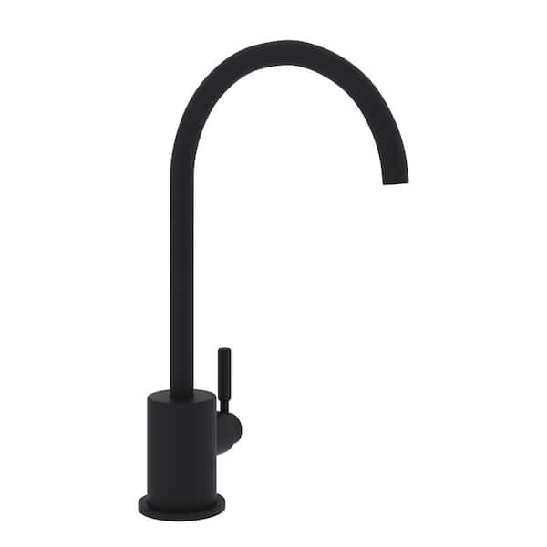 Lux Single Handle Beverage Faucet in Matte Black