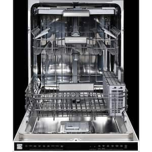 24 in. Standard Built-In Dishwasher in Stainless Steel with TotalFlex 3rd Rack, Interior Light and TurboDry