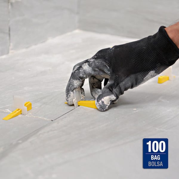 LASH Yellow Wedge, Part B of Two-Part Tile Leveling System 100-Pack
