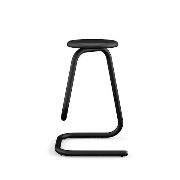 Paperclip70 26 in. Black Metal Counter Stool