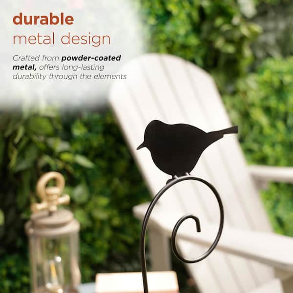 Alpine Corporation 45 in. Tall Bird Silhouette Garden Flag Holder