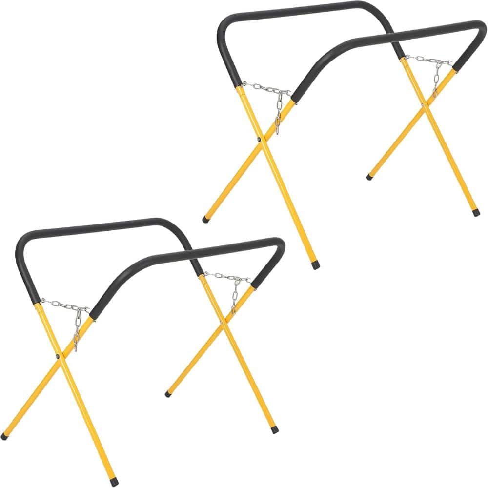 2-Pack Yellow Folding Workbench Auto Body Stand 500 Lbs Capacity, Portable Adjustable for Garage & Workshop price history on PriceWatchPro