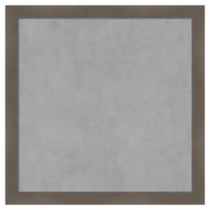 Edwin Clay Grey 22 in. x 22 in. Framed Magnetic Board