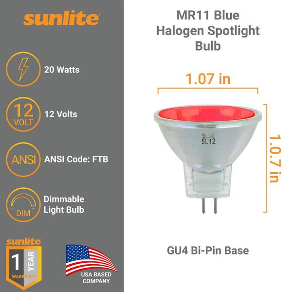 Simba Lighting 4-Pack LED MR11 Bulbs 3W (20W Halogen Replacement) GU4 Bi-Pin 5000K Daylight