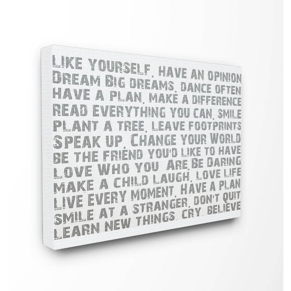 24 in. x 30 in. Like Yourself Inspirational Typography by Andrea James