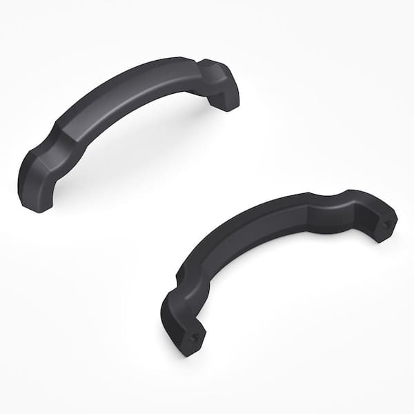 Veranda Collection 3 in. (76 mm) Center-to-Center Matte Black Finish Cabinet Pull (10-Pack)