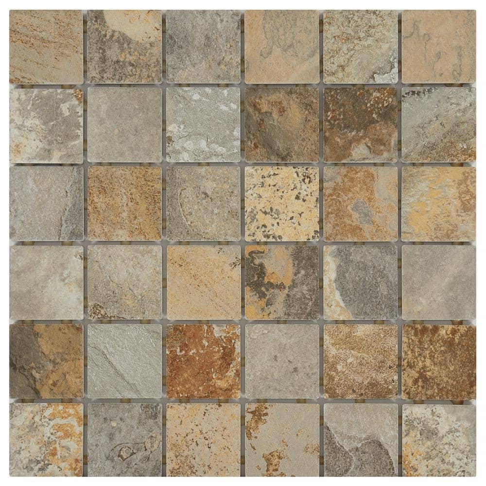 Norweian Mix Caoba Ceramic Tile by Lamosa - StoneTrash