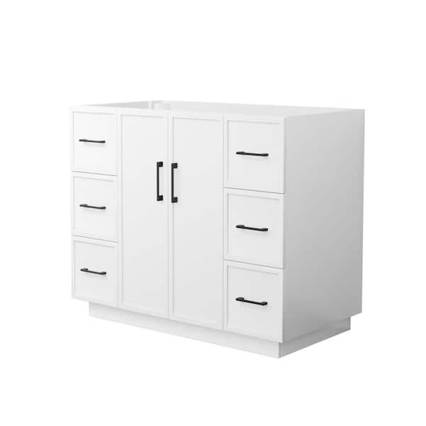 Elan TK 41 in. Bath Vanity Cabinet without Top in White Assembled