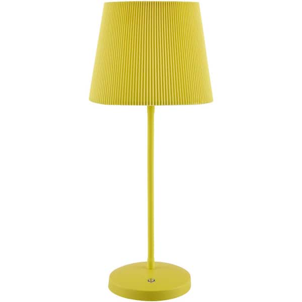 Livabliss Rigel REL-001 21 in. H x 8 in. W x 8 in. D Buffet Table Lamp, Yellow
