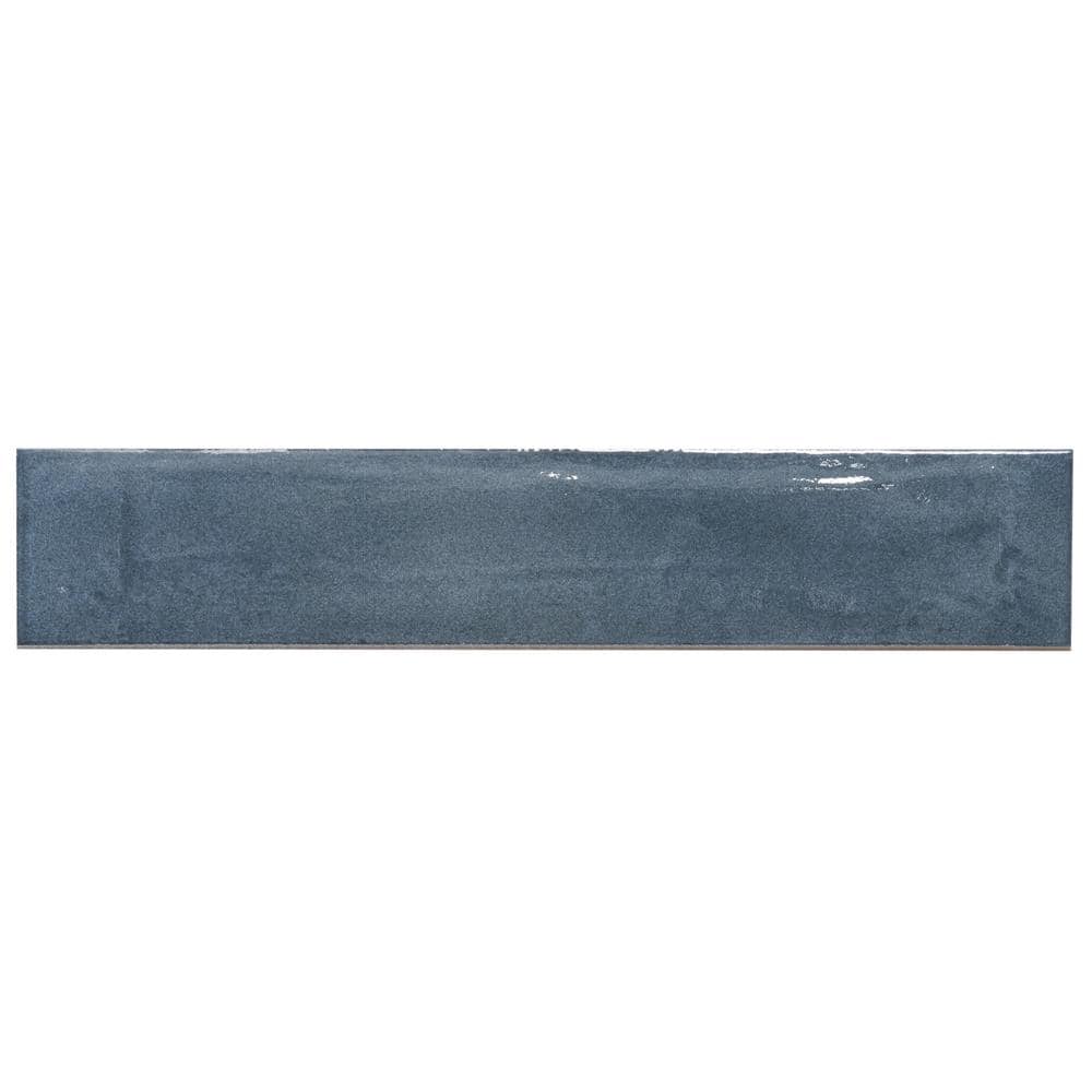 Tint 3x16 Polished Blue Porcelain Subway Wall Tile