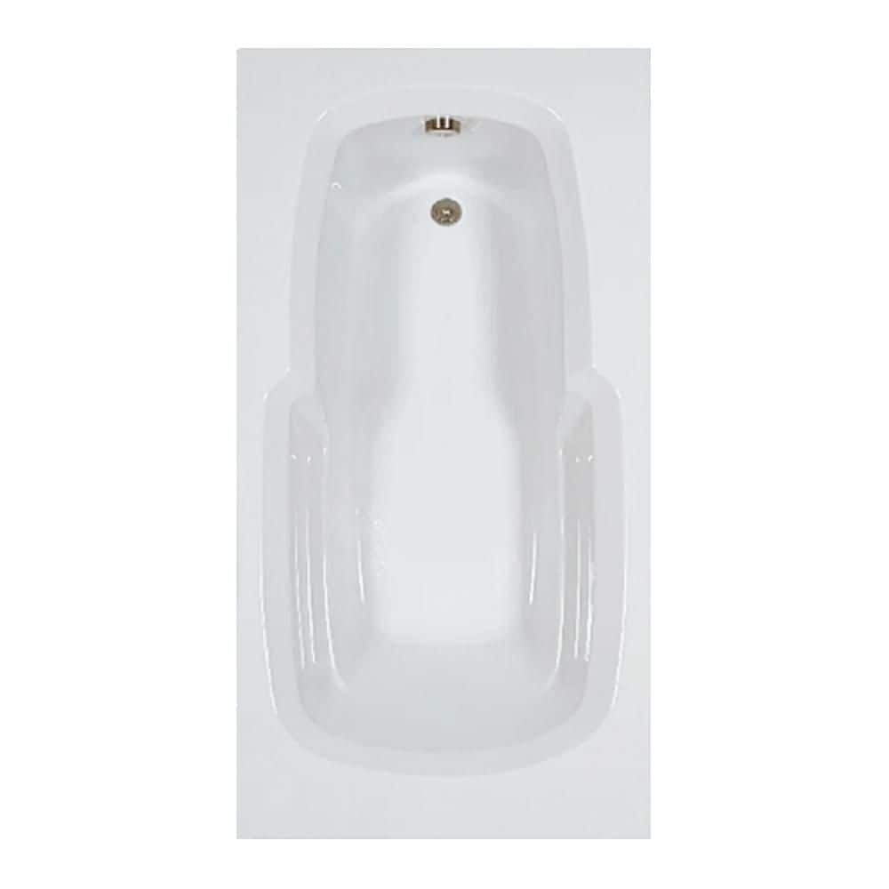 60 in. x 36 in. Acrylic Rectangular Alcove Soaking Bathtub with Reversible Drain in White price history on PriceWatchPro