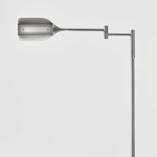 Brightech Leaf 53 in. Platinum Silver Industrial 1-Light 3-Way