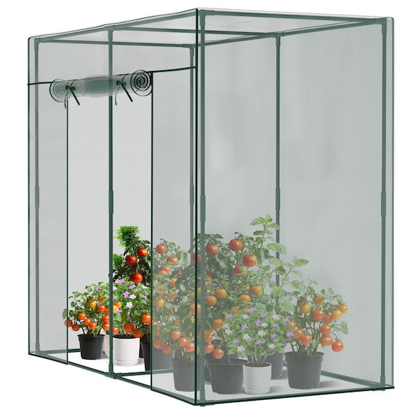 ABORON Crop Cages for Garden Plant 6.6 ft. L x 3.3 ft. W x 6 ft. H Crop Cage Plant Protection Tent with Zipper Door, Square