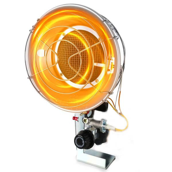 15,000 BTU Propane Outdoor Heater Single Tank Top with 3 Heating Modes, Heavy-Duty Metal, Safety Shut-Off