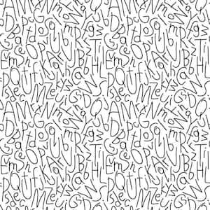 Alphabet Jumble Peel and Stick Wallpaper (Covers 28.29 sq. ft.)