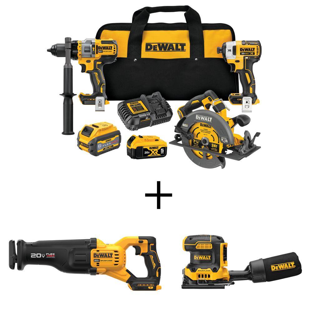 DEWALT 20V/60V MAX LithiumIon Cordless Combo Kit, 20V Reciprocating