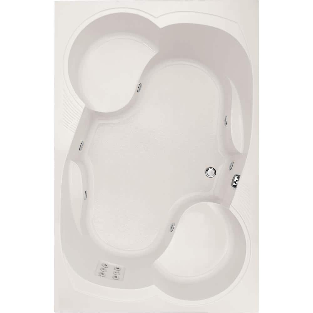 Hydro Systems Makyla 75 in. x 48 in. Rectangular DropIn Air Bathtub