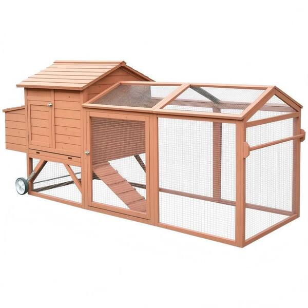 Laoties Large Weatherproof Wooden Chicken Coop With Nesting Box,outdoor