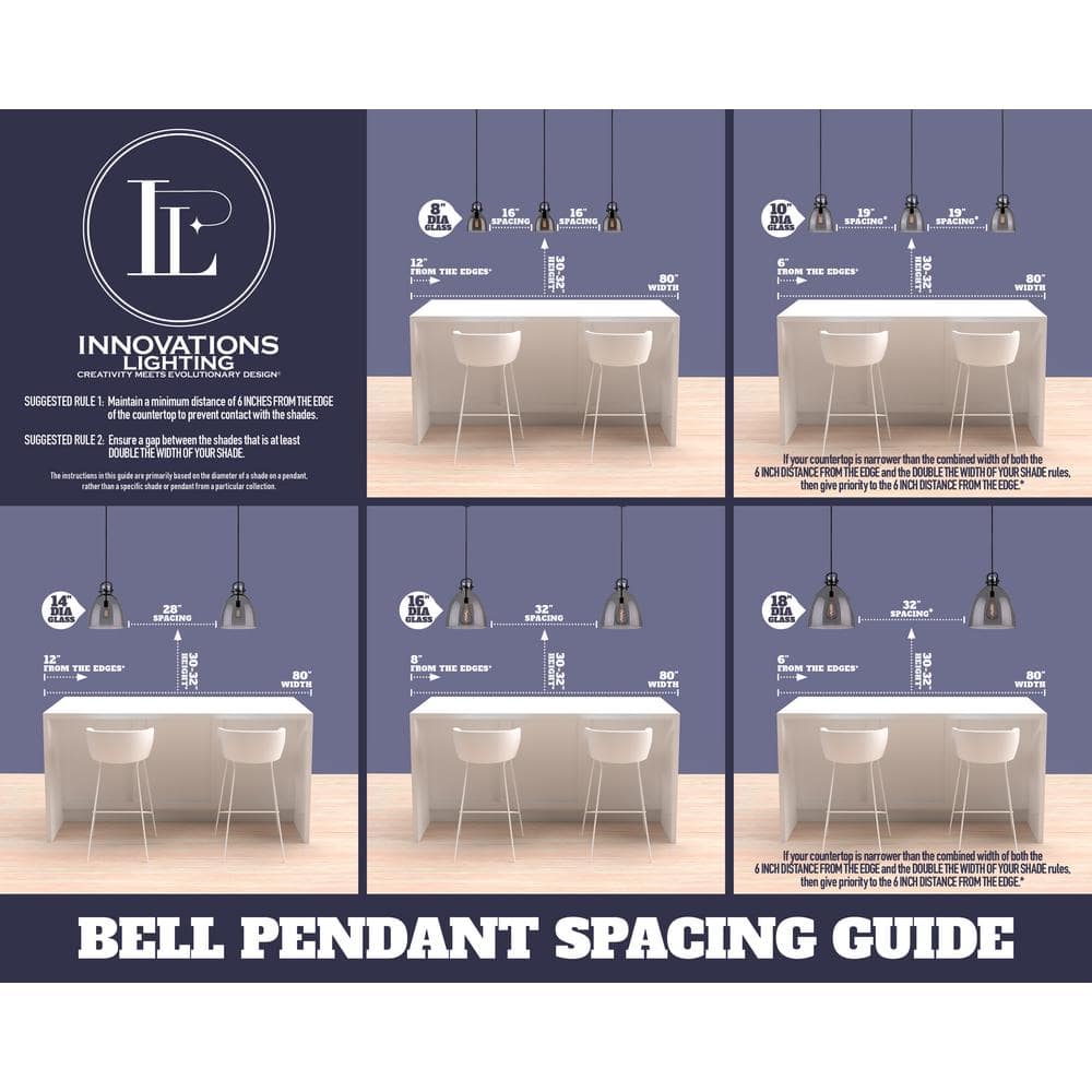 Large Bell Matte Black Mini Pendant Light for Indoor/Outdoor