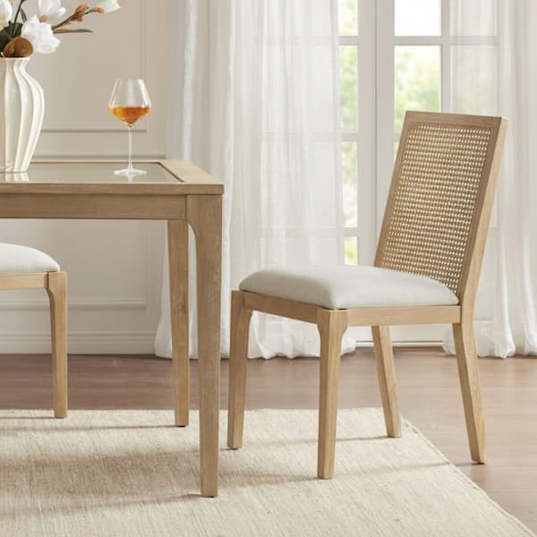 Ashe Natural 19 in. W x 22 in. D x 36 in. H Dining Chair (Set of 2)
