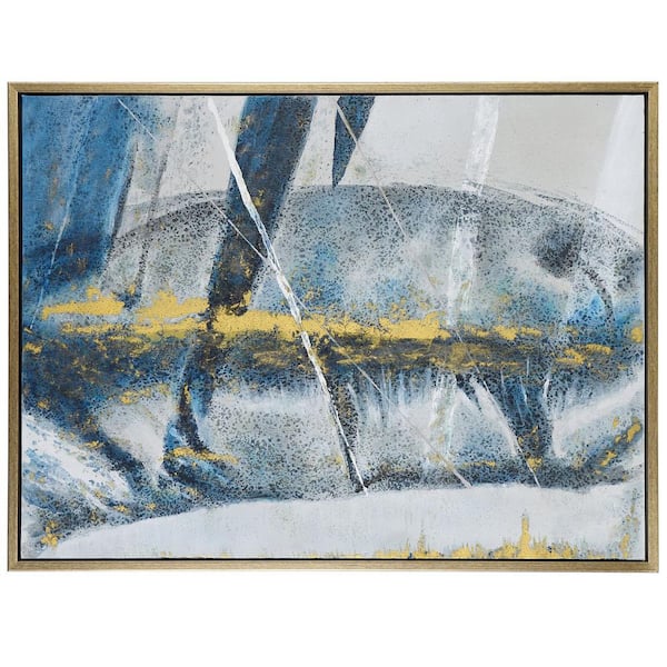 StyleCraft Austin Allen James 1-Piece Framed Abstract Art Print 32 in. x 42 in.