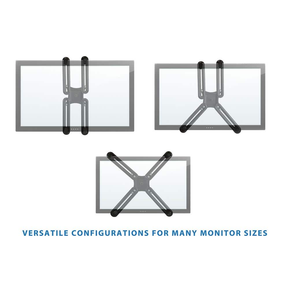 Heavy Duty Black Steel VESA Monitor Adapter Kit