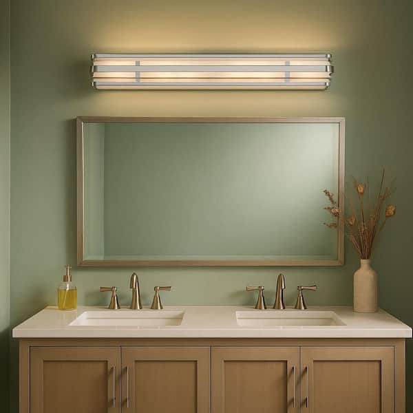 Winton 37.25 in. 6 Light Chrome Vanity Light