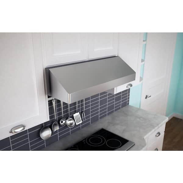 Zephyr Gust 30 in. Convertible Under Cabinet Range Hood with Lights in Stainless Steel