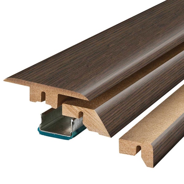 Pergo Warm Chestnut .75 in. Thick x 2.37 in. Wide x 78.75 in. Length Laminate 4-in-1 Molding