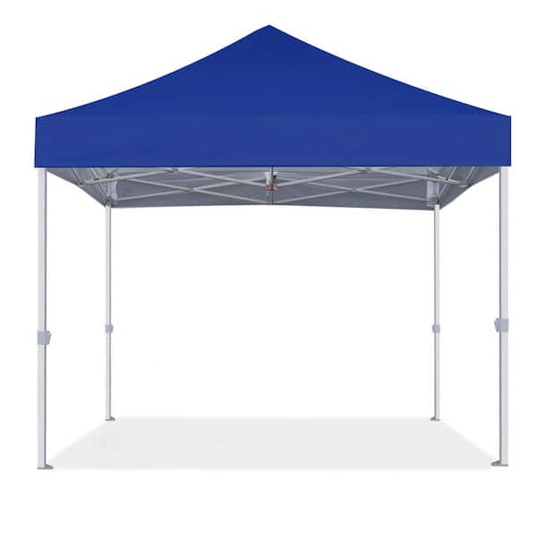 Terracemaster Commercial 8 ft. x 8 ft. Blue Pop Up Canopy Tent with Roller Bag
