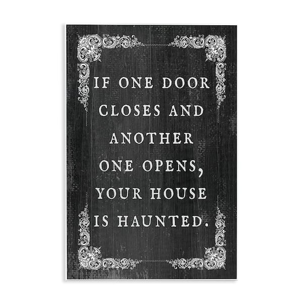 Funny Haunted House Phrase by Lil' Rue Unframed Graphic Art Print Typography 15 in. x 10 in.