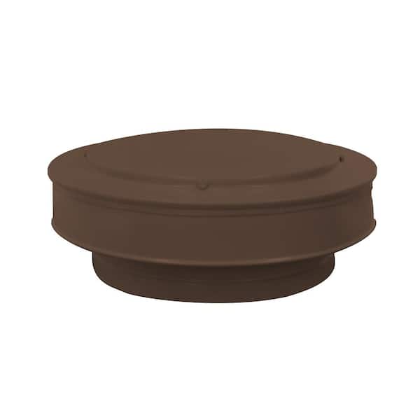 Active Ventilation 10 in. D Aluminum Vent Pipe Cap in Brown