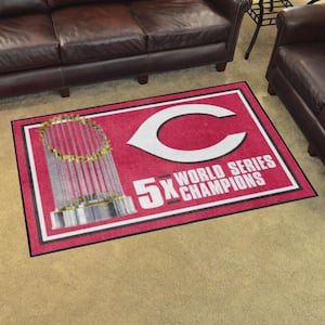 Cincinnati Reds Dynasty 4 ft. x 6 ft. Plush Area Rug