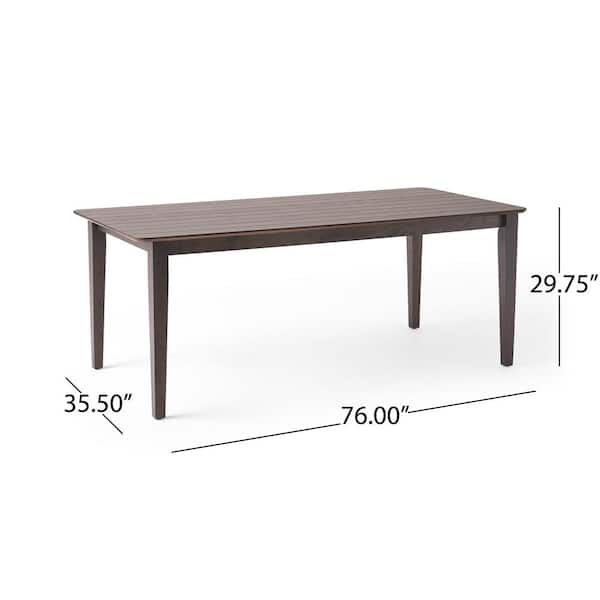 Extendable Dining Table Grey – MDF & Metal With Storage Drawer - View #11