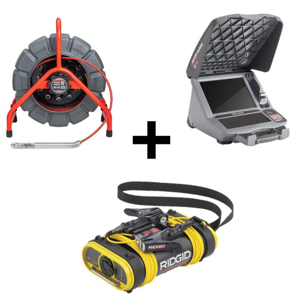 SeeSnake Mini Pro Sewer Camera Inspection Reel w/CS12x 12 in. Monitor and SeekTech ST-305 5-Watt Line Transmitter Bundle price history on PriceWatchPro