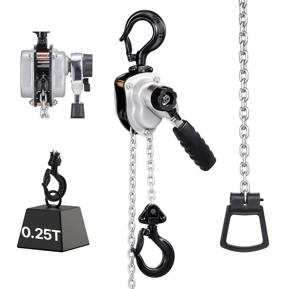 Manual Lever Chain Hoist, Heavy Duty Come Along, 5 ft. Lift G80 Steel With Dual Pawl Brake, Hooks, 550 lbs. Capacity price history on PriceWatchPro