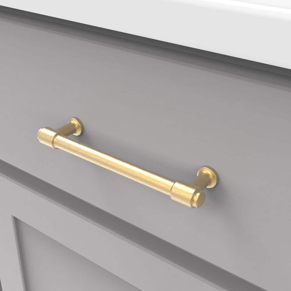 Champagne Bronze 5-1/16" Modern Bar Cabinet Pull