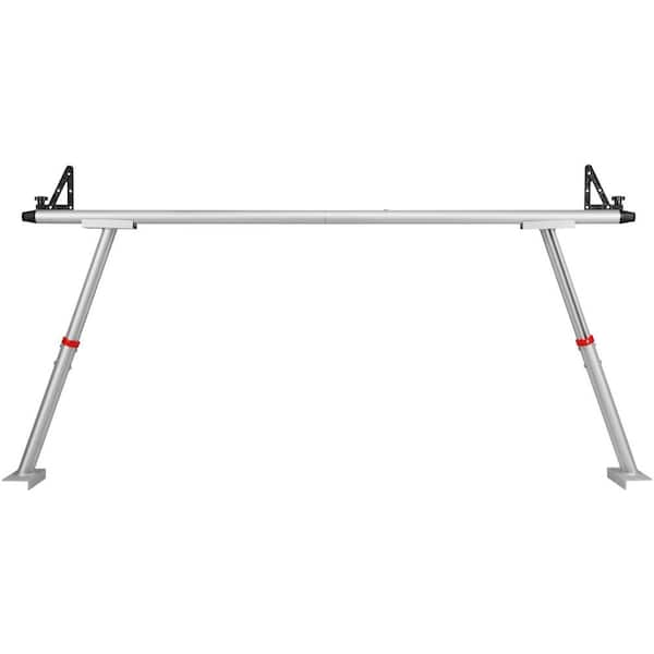 SKYSHALO Truck Rack, 800 lbs. Capacity, 19-34 in. Adjustable Height, Aluminum Ladder Rack for Truck with 8 Non-Drilling C-clamps
