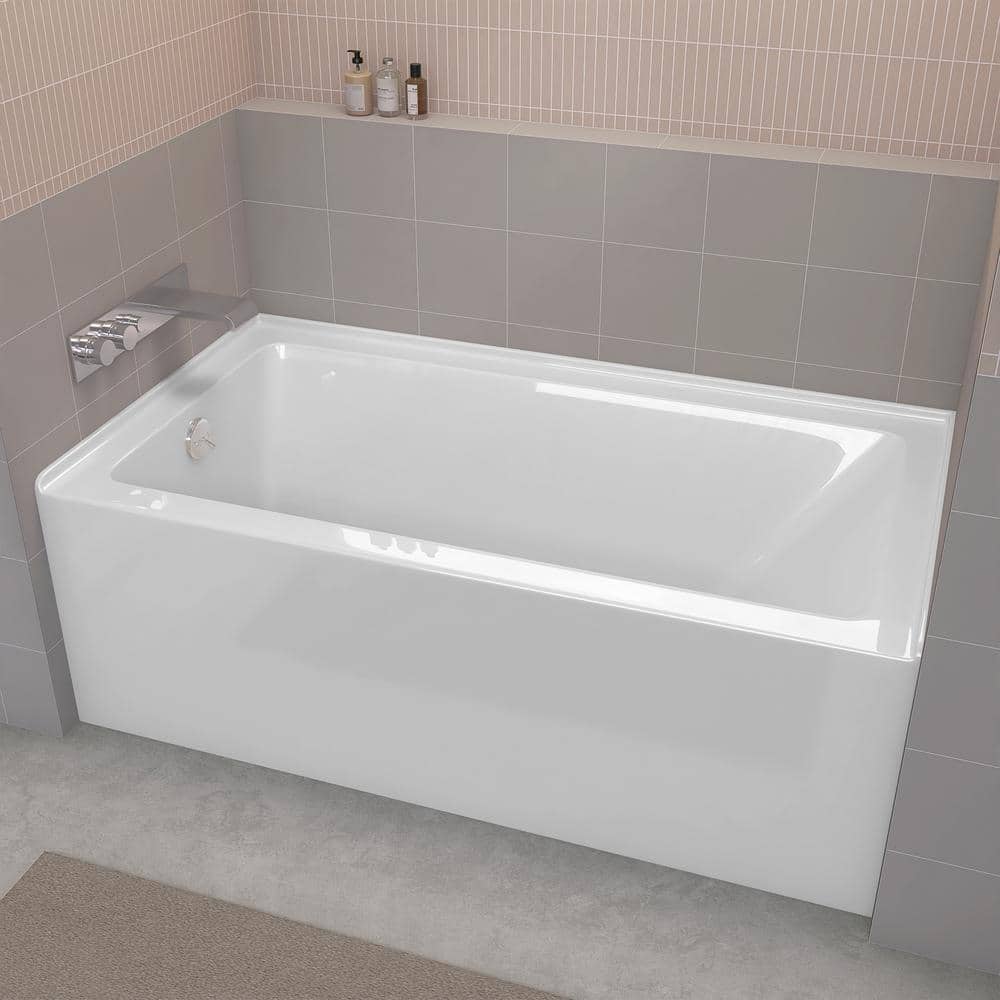 Reviews for Zeafive 60 in. x 32 in. Acrylic Alcove Soaking Tub